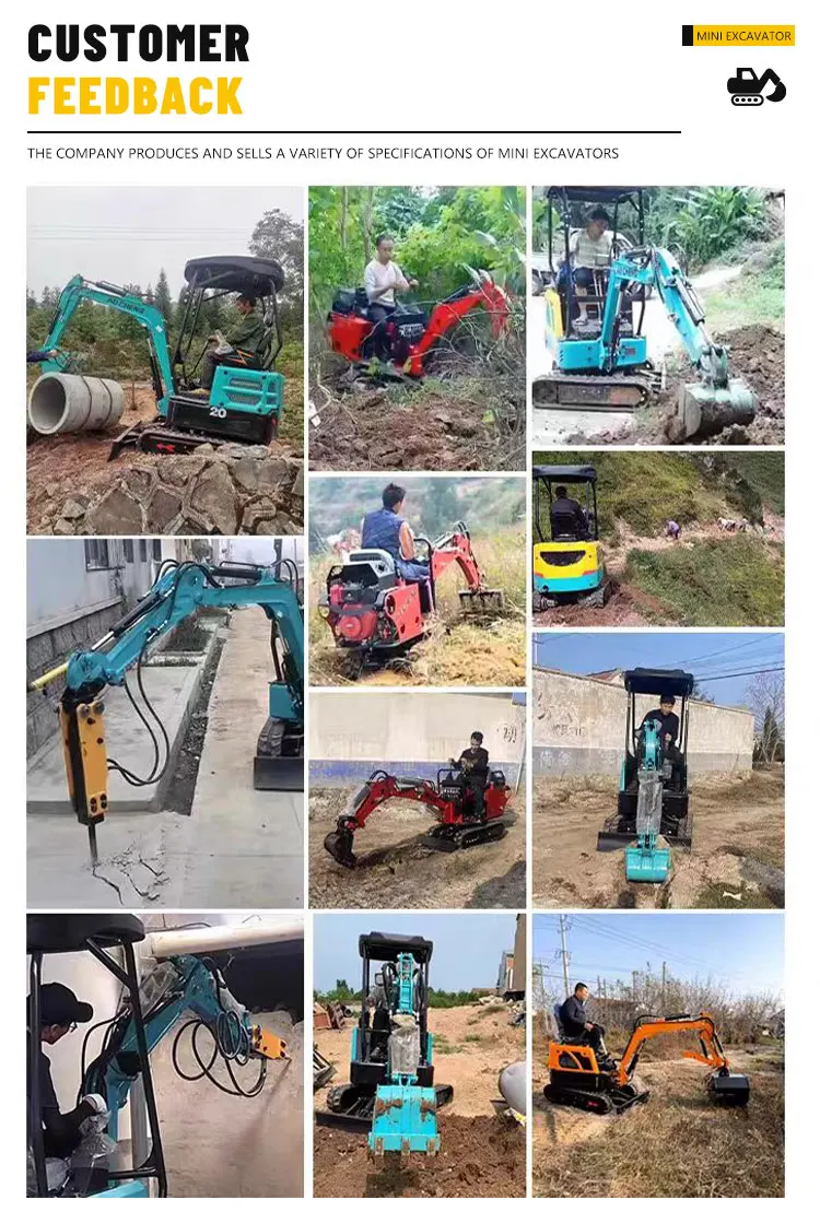 Mini-Bagger 1,8 Tonnen Hydraulischer Raupenbagger Kompaktbagger CE EPA Euro 5 für Landschaftsbau-Projekte – Detail 7