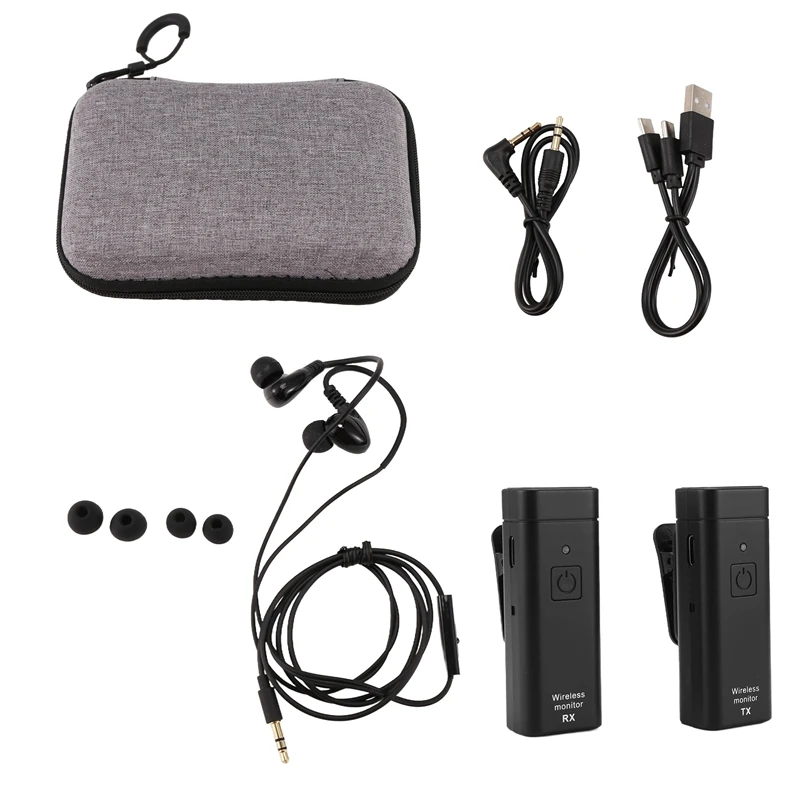 RISE-Wireless Earphone Monitoring System Professional IEM Stereo Transmitter Receiver With Real-Time Ear Return