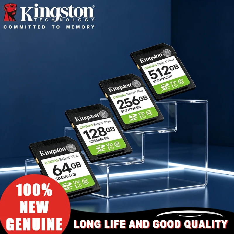 Kingston For Camera 2026 NEW Portable Flash Storage Card Canvas Select Plus SDS2 SD Card 100MB/s Read Class10 32-256GB Original