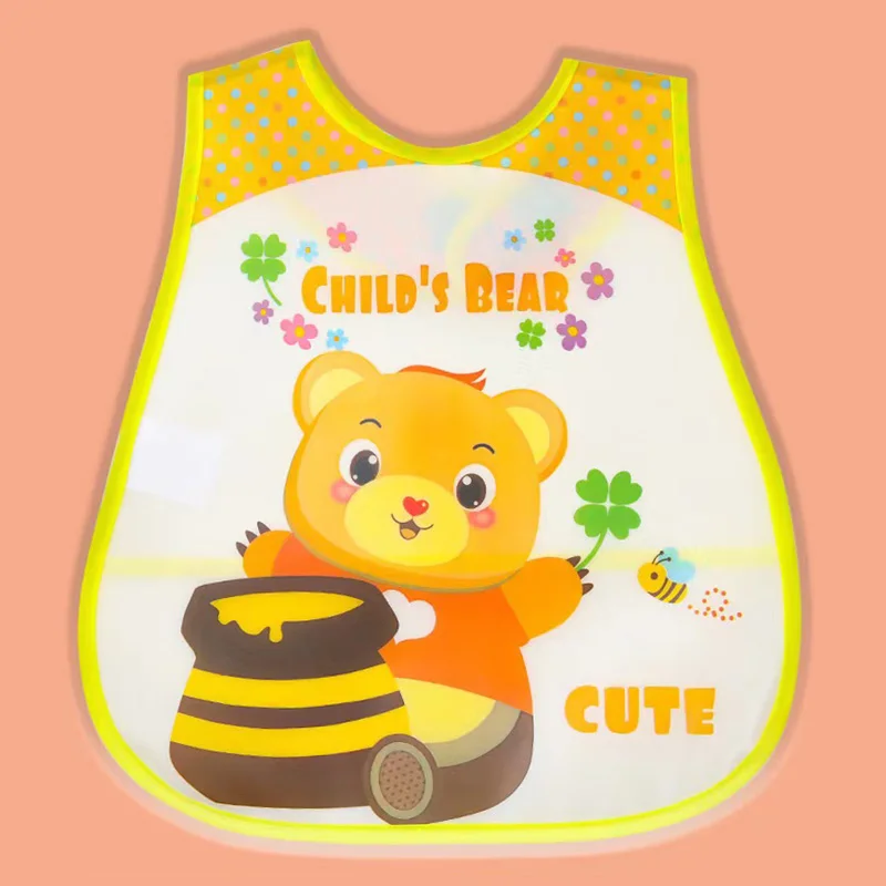 

Reusable Baby Waterproof Bib Cartoon EVA Saliva Towel Anti Dirty Apron Feeding Drool Towel Burp Feeding Cloths for Girls Boys