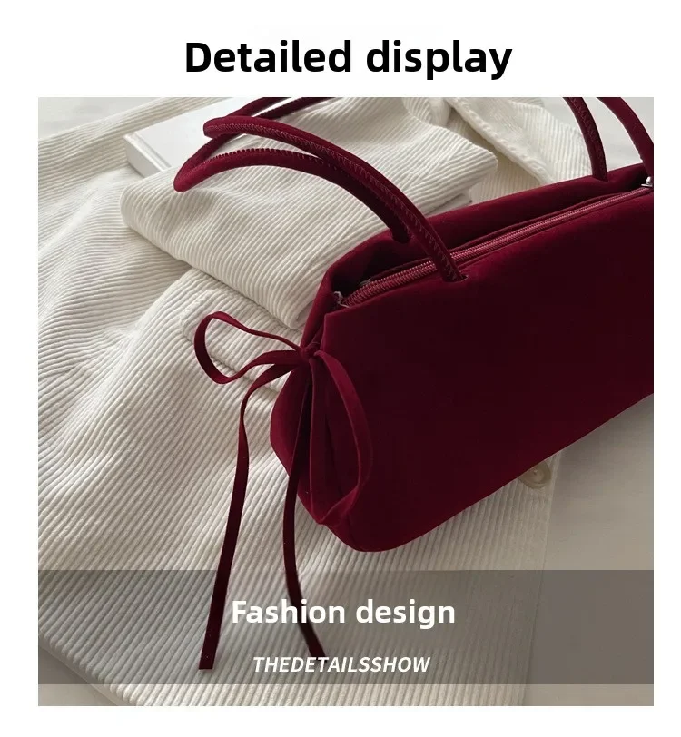 Handtasche Retro Einfache Damenhandtasche Neue Ausländische Textur Unterarm-Schultertasche Modische Pendler-Tasche – Detail 1