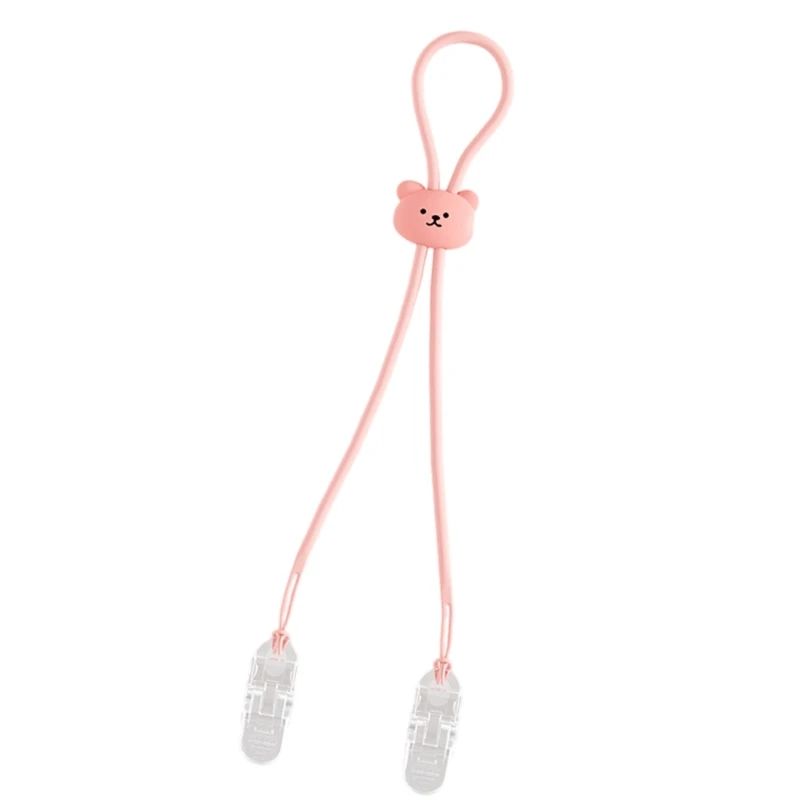 Servet Handdoekband Ketting Babyservetclips Slabhouder Draagbare eetkleding Beschermer Verstelbare siliconen draagkoord W3JF