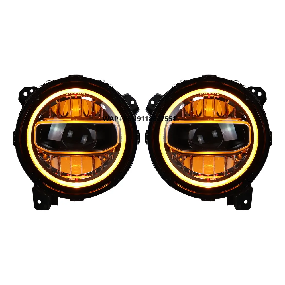 

9 Inch Headlights High Low Beams DRL Turn Signal for Wrangler JL JLU JT Rubicon 2018-2023