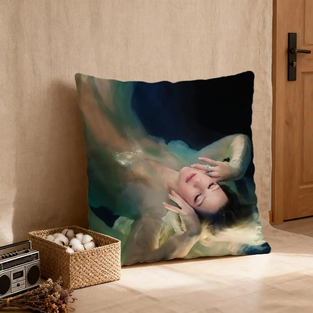 

Ellie Goulding Pillow Case Anti-dustmite Pattern Cushion Cover Suitable For Sofa Bedroom Car Pillow Case Cover