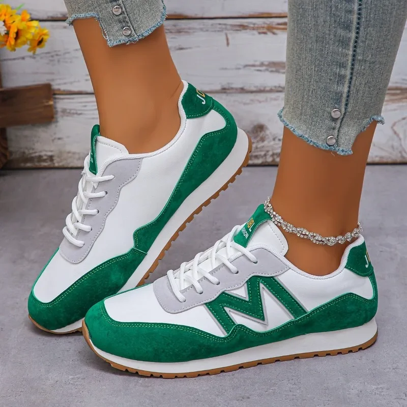 

Women's Casual Lace-up Low Heel Sports Shoes 2025 Spring Autumn New Designer Brand Vulcanized Shoes Sneakers Zapatos De Mujer