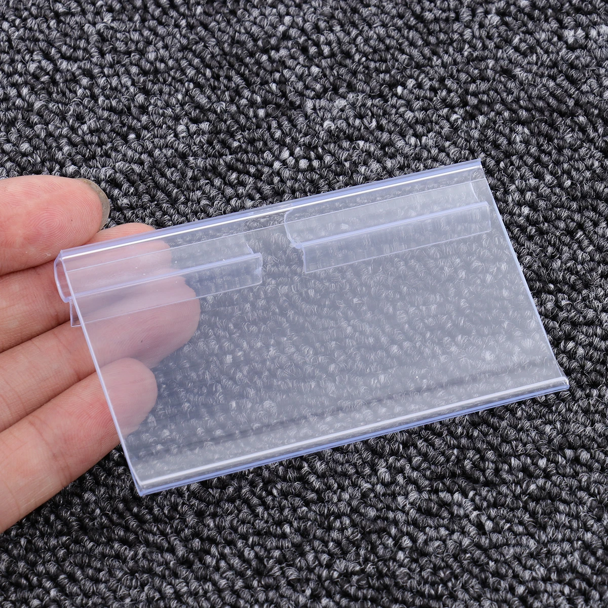 

100pcs Price Tag Clip-on Tags Double Line Clear Premium Material for Shop Supermarket Retail Store Plastic File Label