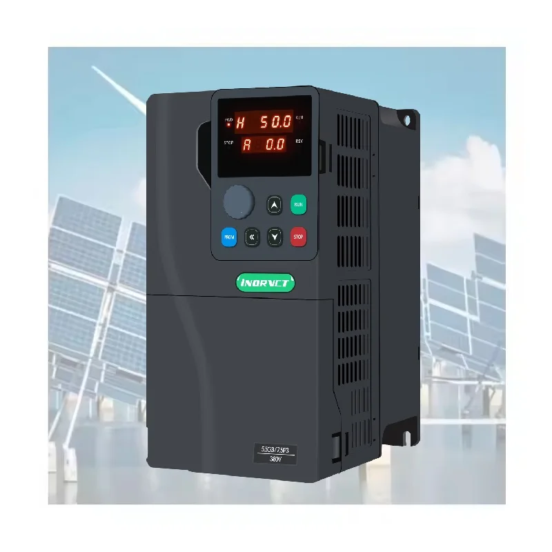 5.5KW 7.5hp Vfd Drive 3 Phase 380V Inverter Pompa Air Tenaga Surya Ac Drive 3 Phase Vfd Ac Drive untuk Sistem Irigasi Tenaga Surya