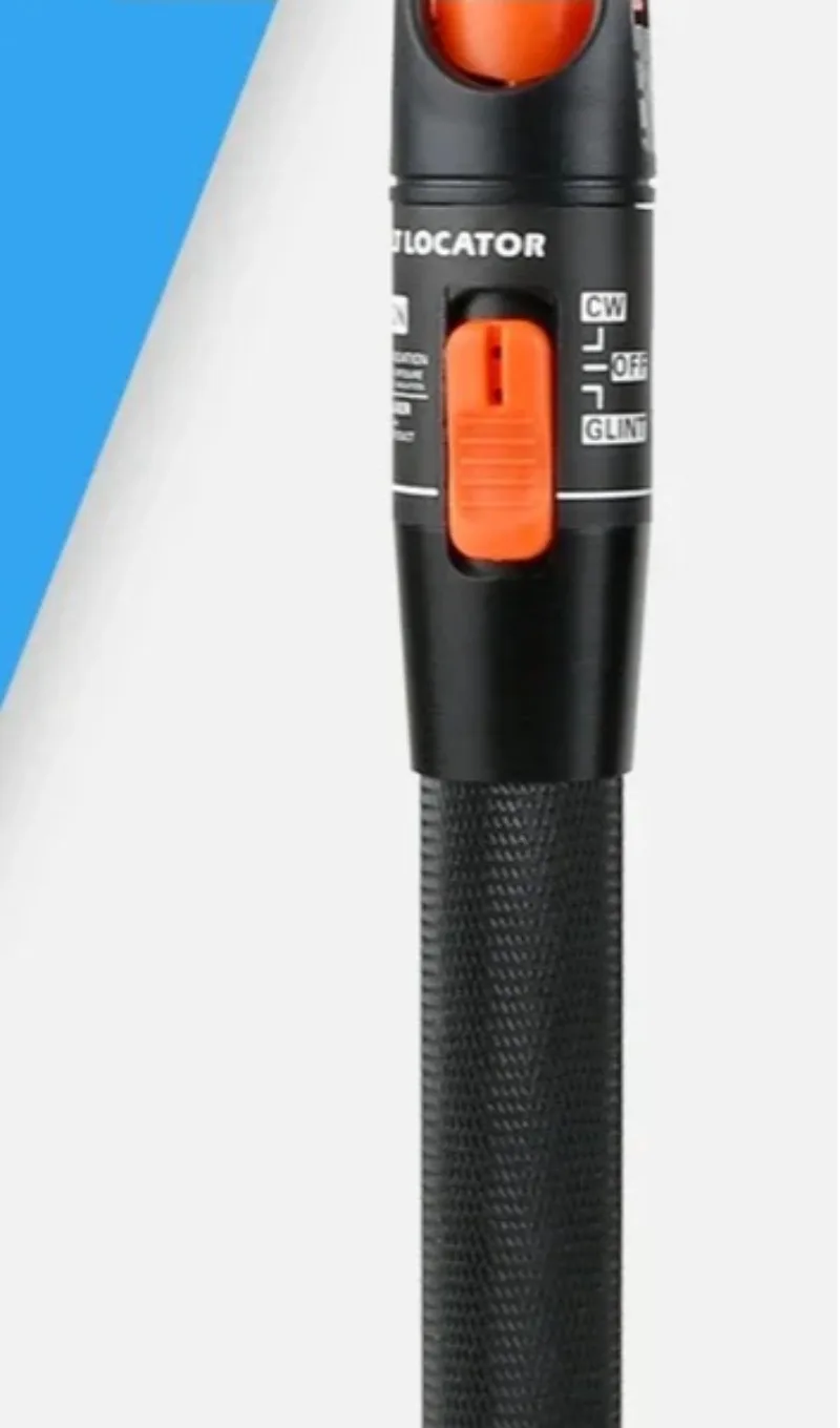 Red light fiber optic testing pen with high accuracy 5/10/20/30 km pass light pen detector made of 1mw aluminum alloy material