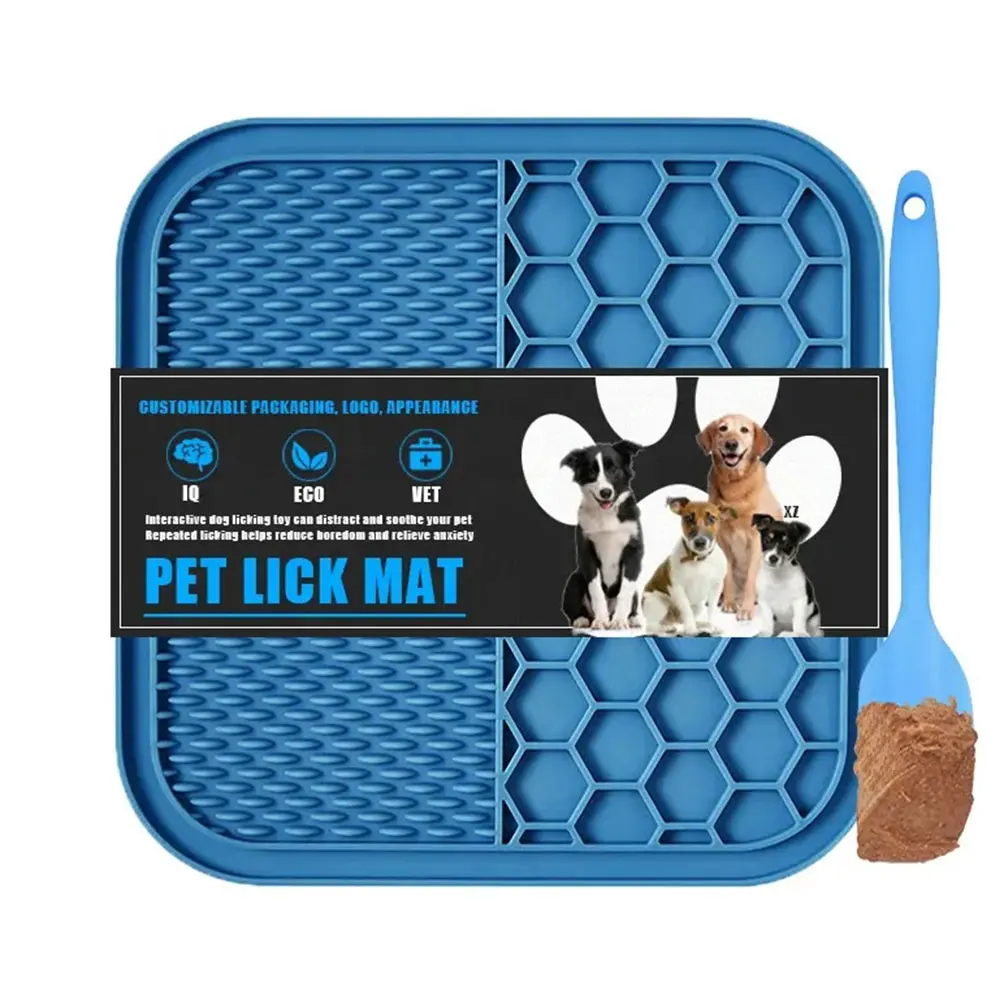 

Silicone Licking Pad for Pets, Dog Bath, Peanut Butter, Slow Eating Feeder, Cats Lickmat, Feeding Pad