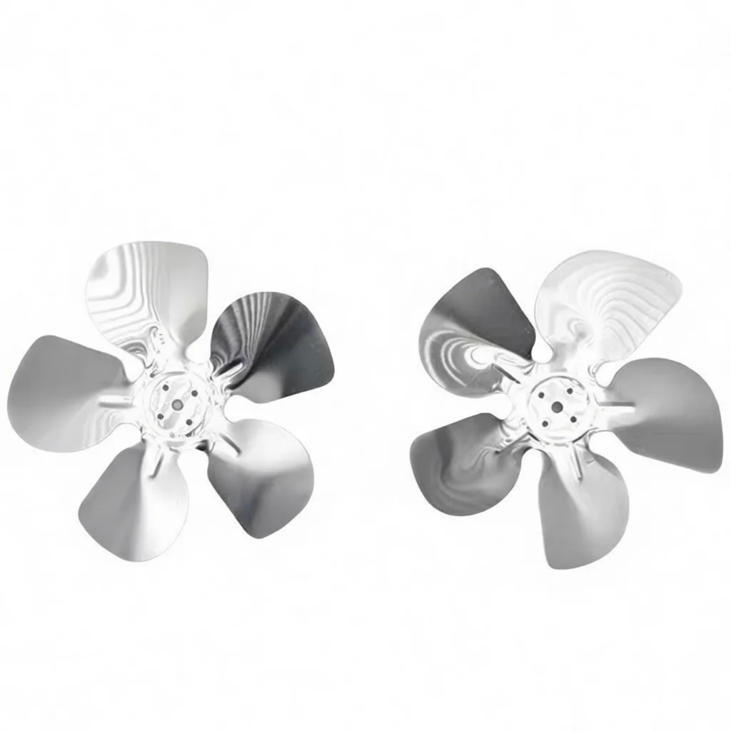 Appliance Component Condenser Fan Blade And Metal Mesh Guard For Refrigerator Freezer Cooling System Maintenance