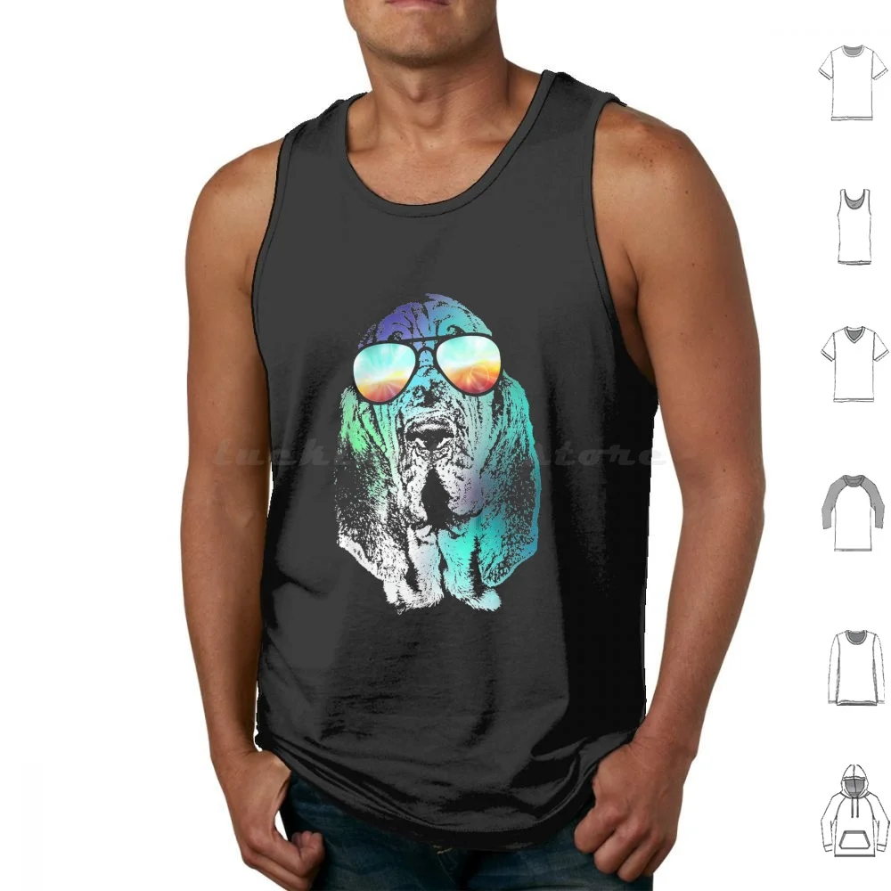 Disco Groovy Bloodhound Dog Gift Tank Tops Vest Sleeveless Mama To Any Admirers Cool Mother Excellent Your Fiance Grandma