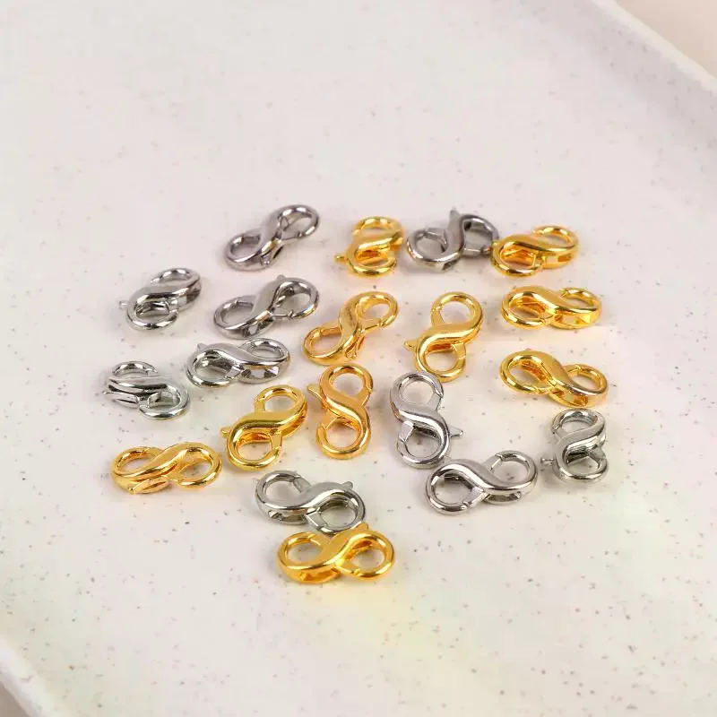 

Figure Eight Lobster Clasp for Keyring DIY Jewelry Making High Strength Fasteners for Craft Accessories