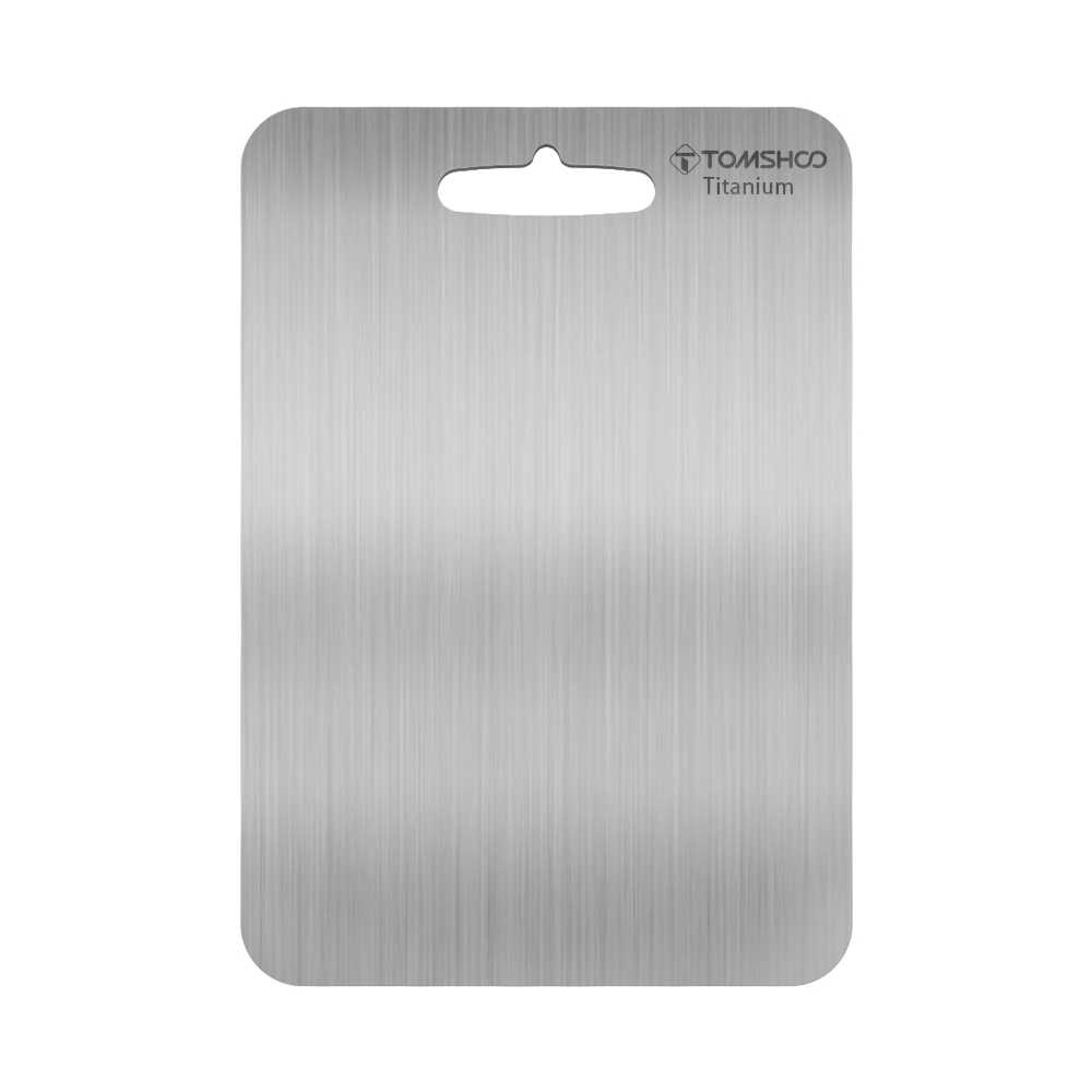 Tomshoo Titanium Cutting Board Lightweight & Durable Kitchen Board Chopping Block Easy to Clean for Home Outdoor Camping Picnic