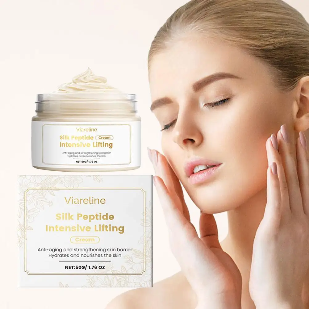 الحرير الببتيد ثبات كريم الكولاجين مكثفة رفع مرطب تبييض سطع الجلد مكافحة الشيخوخة مرونة تعزيز #3