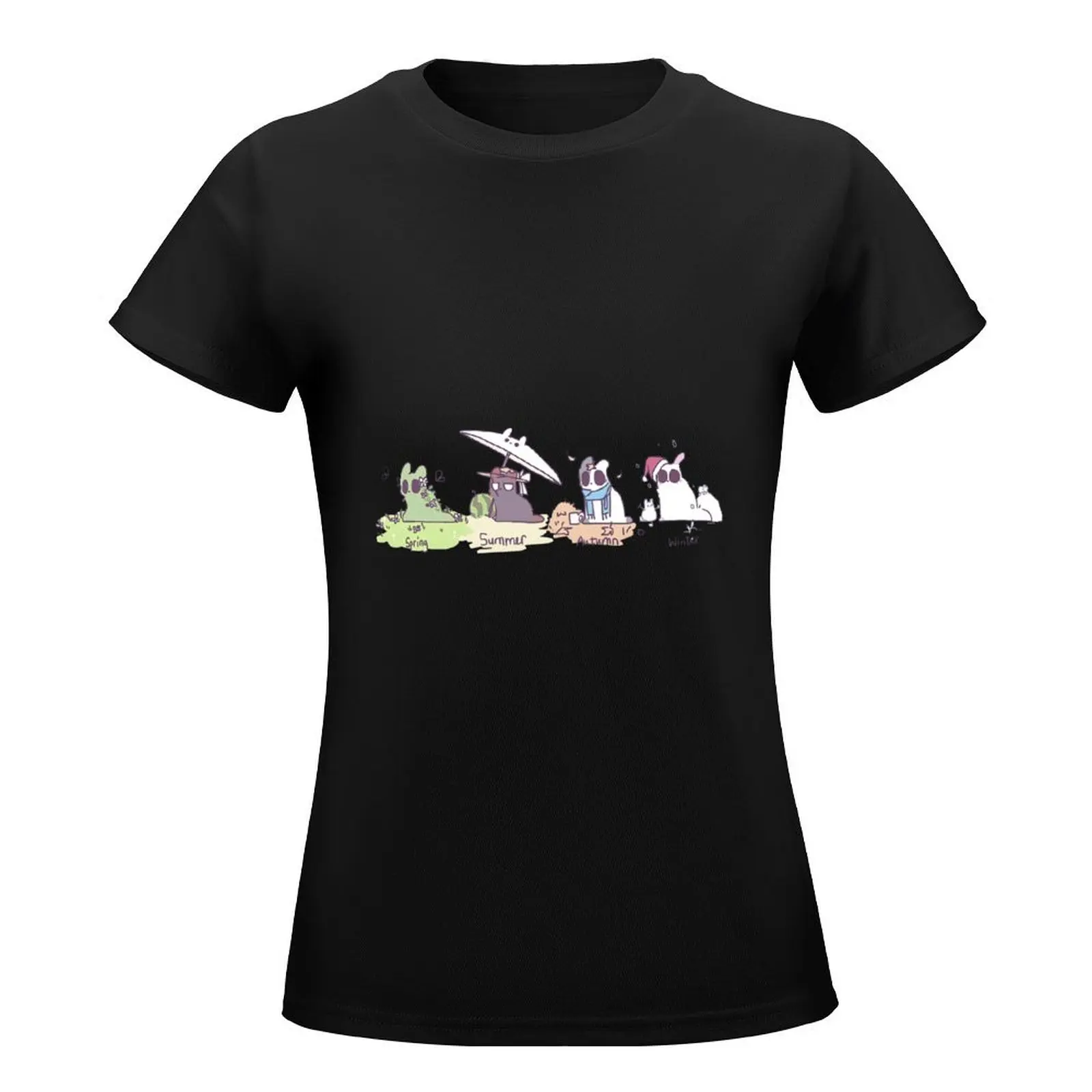 Slugcat-Camiseta del mundo de la lluvia para mujer, blusa divertida, camisetas de secado rápido, gráfico, nueva edición