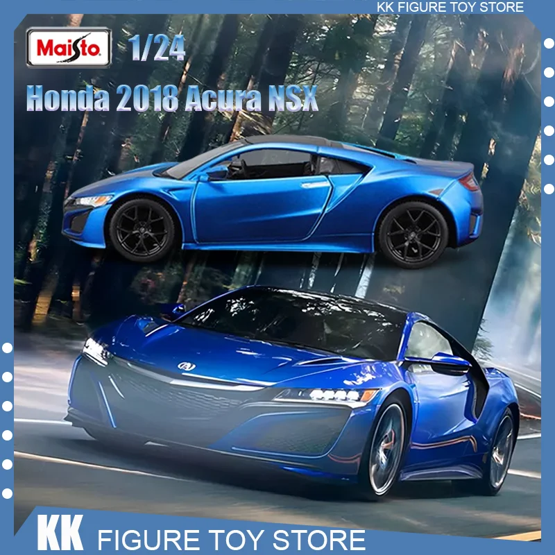 

Спортивная литая модель Maisto 1:24 Honda 2018 Acura NSX, модель автомобиля Honda Supercar из сплава, роскошная Коллекция игрушек, модель Acura NSX