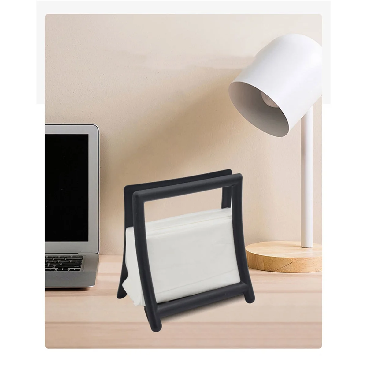 RISEN Laptap Stand Napkin Holders Desktop Standing Serviette Rests Plastic Magazine Stand Kitchen Chopping Board Rack