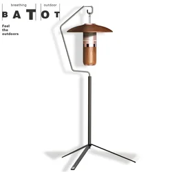 BATOT-Lanterna ultra leve portátil para acampar, rack pendurado, mesa ao ar livre, suporte da lanterna, suporte da lâmpada destacável, acampamento suprimentos, 63g, novo