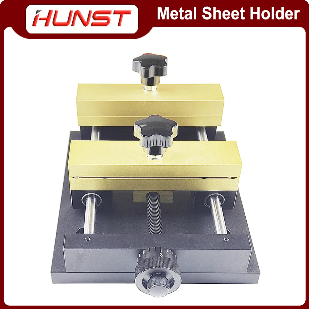 HUNST Metal Sheet Holder Marking Attechment Fixed Bracket Metal Fixture for Fiber Laser Engraving Machine Card Cutting