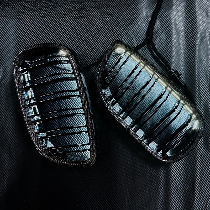 

Carbon Fiber Led luminous Racing Grills For X5 X6 Series F15 F16 2015-2018 Carbon Fiber Front Grille Replacement