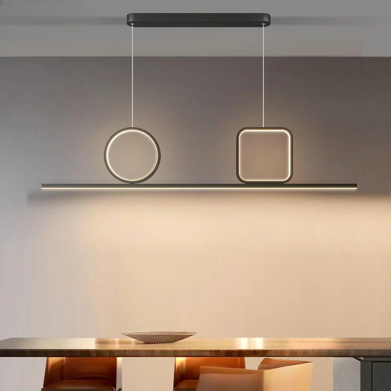 Lámpara colgante Led moderna para dormitorio, sala de estar, comedor, lustres de mesa, luz de decoración, luces colgantes de cristal