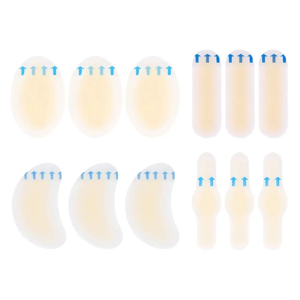 

24pcs Heel Stickers Anti-wear Blister Prevention Gel Protectors Foot Peel Hard Skin Travel Shoes Boots Sports Flats Feet Care