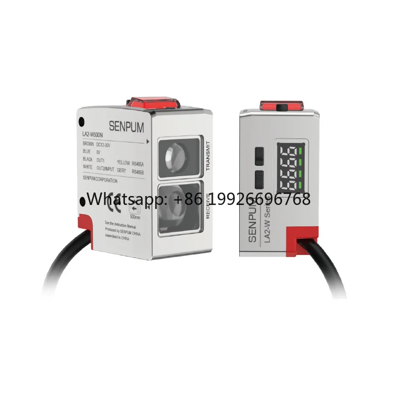 Senpum Self-Contained Colour Mark Photoelectric Sensor Beam Spot Adjustable Changes Detection Color Sensor