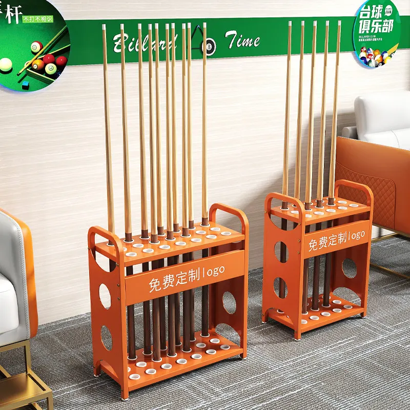 Billiard club placement rack High-end club club storage bracket Floor-to-ceiling billiard hall public pole rack