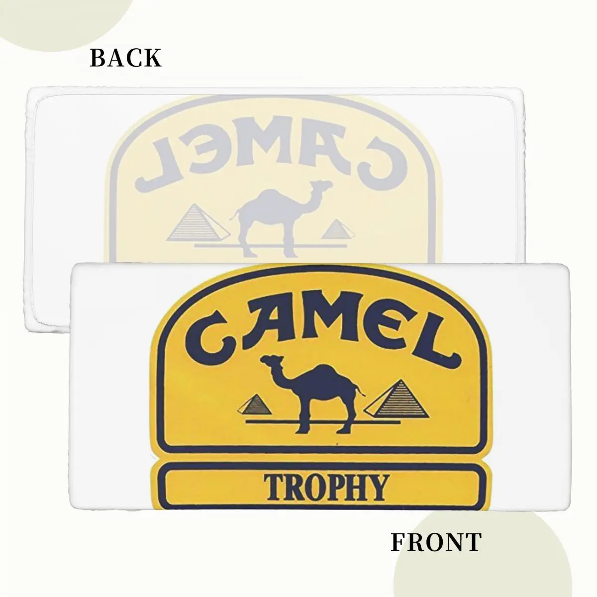 Camel Trophy Custom Rectangular Tablecloth Waterproof Table Cover for Dining Events Table Cloth
