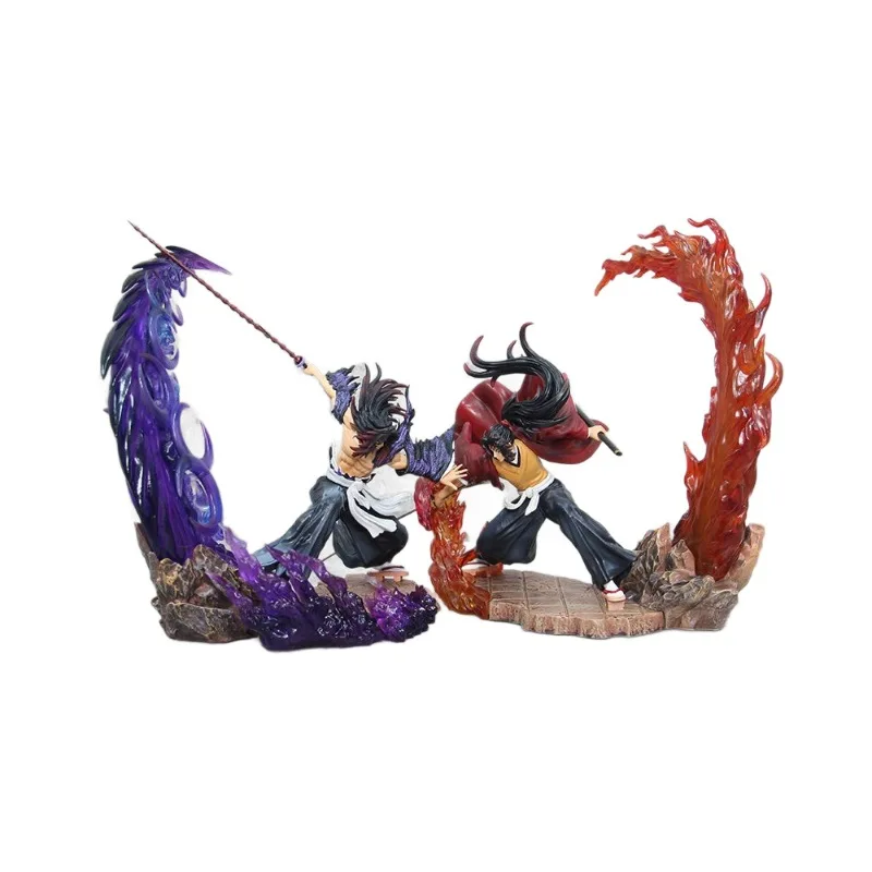 Authentieke Ghost Slayer-serie rondom Gk Battle Black Death Mou Battle Ji Guoyuan One Light Edition Handheld Model Ornament