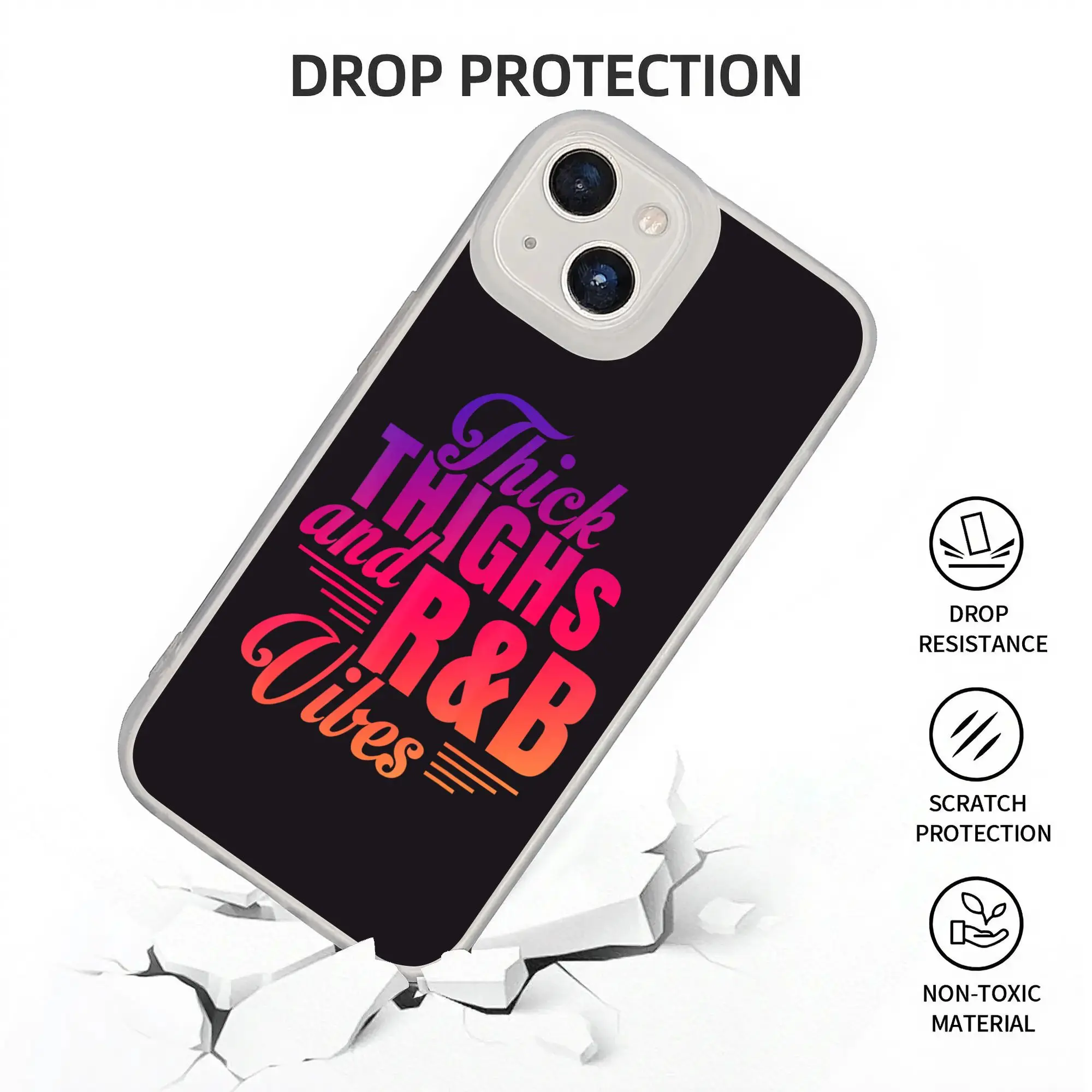 New Bumper Thick Thighs R&B Vibes Phone Case for iPhone Various Models 17 16 15 14 13 12 11 view 3