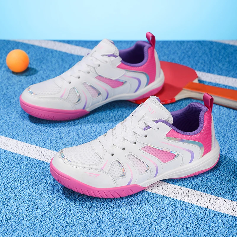 子供用プロフェッショナル卓球シューズ、男の子と女の子向け、メ - Table Tennis Volleyball のレビューと価格