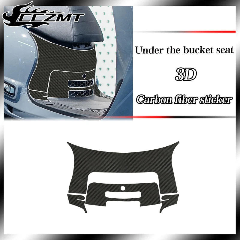 For SYM Fiddle4 Fiddle 5 modified stickers 3D carbon fiber protective stickers decorative stickers decals all car stickers