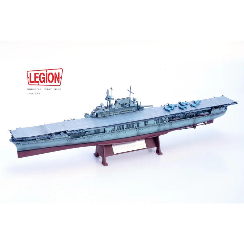 

1/1000 Scale Aircraft Carrier USS Yorktown Alloy Aircraft Model Collectible Toy Gift Souvenir Display Ornament