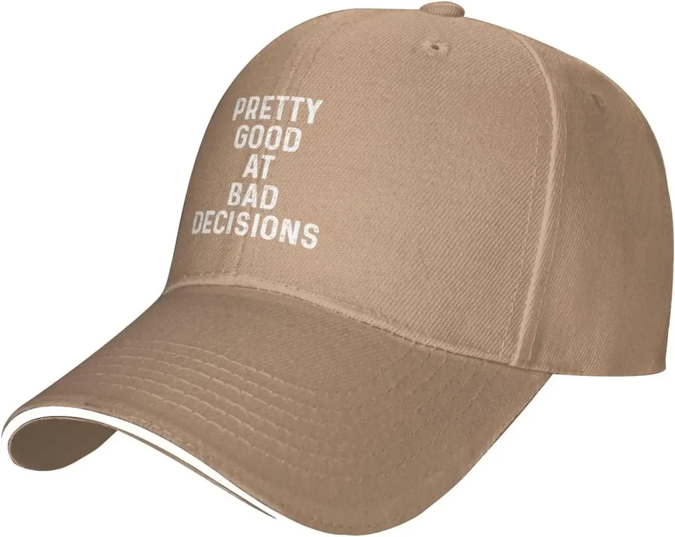 Pretty Good at Bad Decisions Cap Men Baseball Cap Vintage Caps