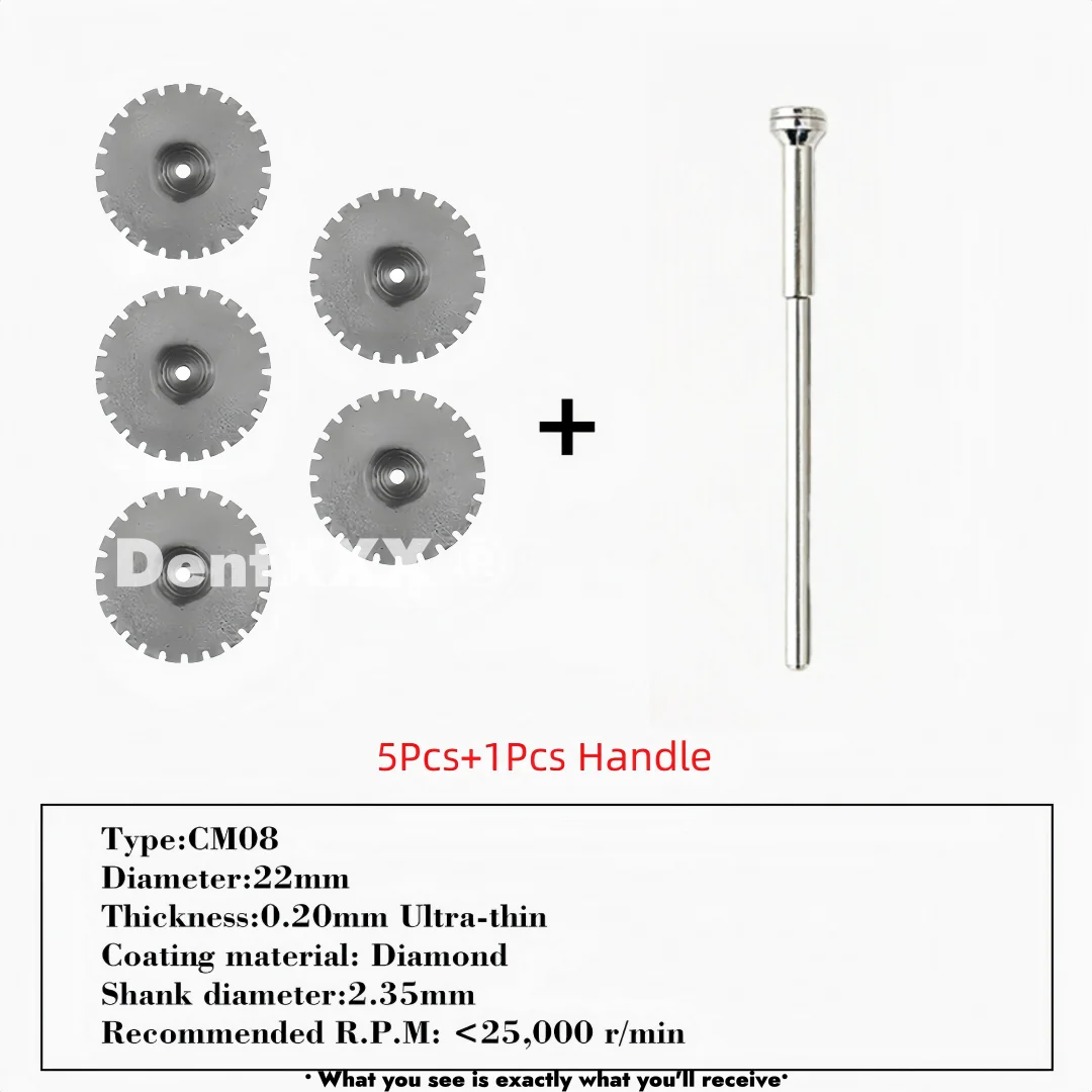 Ultra-Thin Double-Sided Diamond Grinding Discs – 0.20mm Cutting & Polishing Blades with 2.35mm Shank