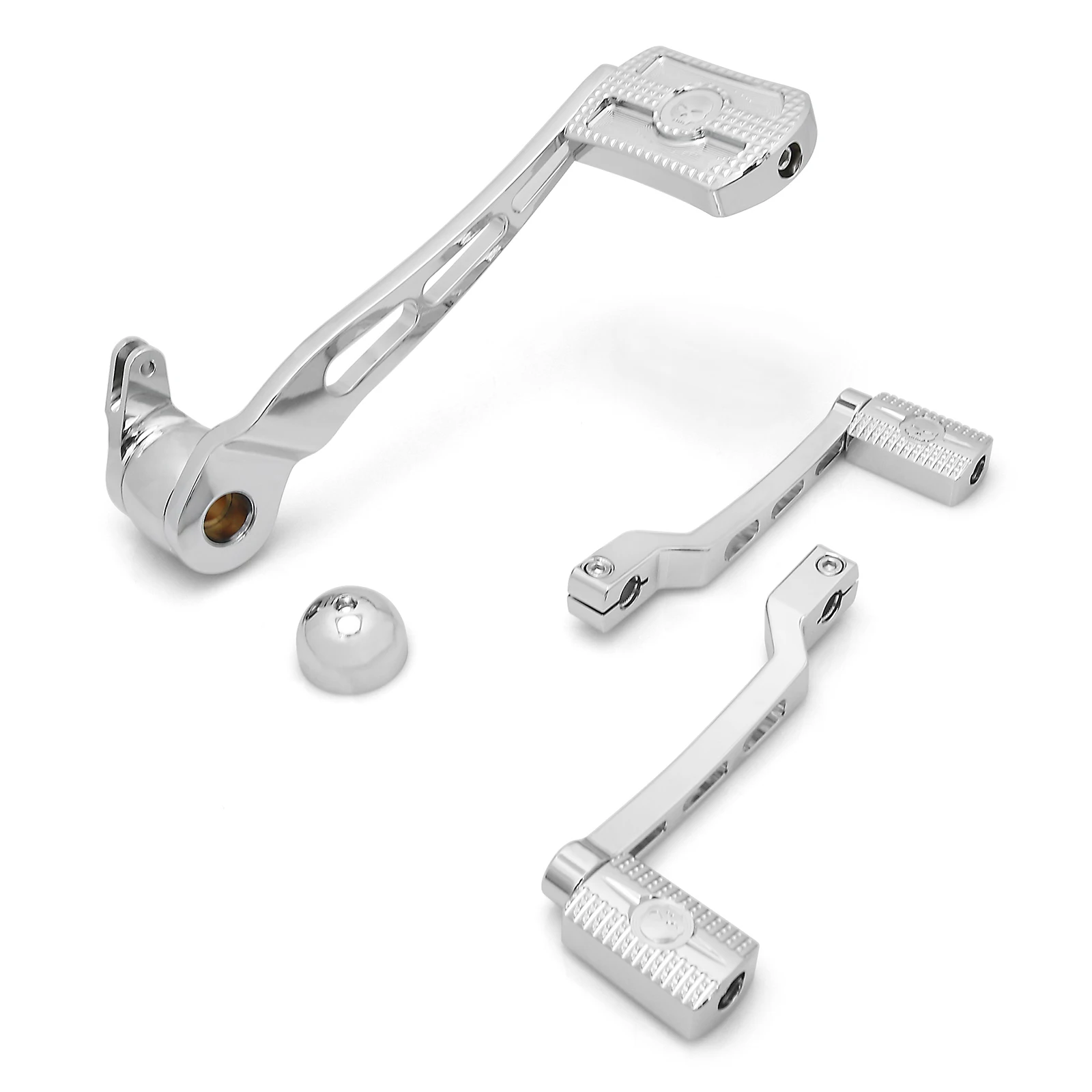 Chrome Blade Driver Floorboards Brake Toe Heel Shifter Levers For Harley Touring Special Road Glide Electra Glide 2008-2013