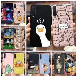 For Samsung Galaxy A7 2018 Case SM-A750F Cute Fashion Cartoon Back Cover 6.0'' Phone Cases For Samsung A7 2018 A750F Soft Fundas