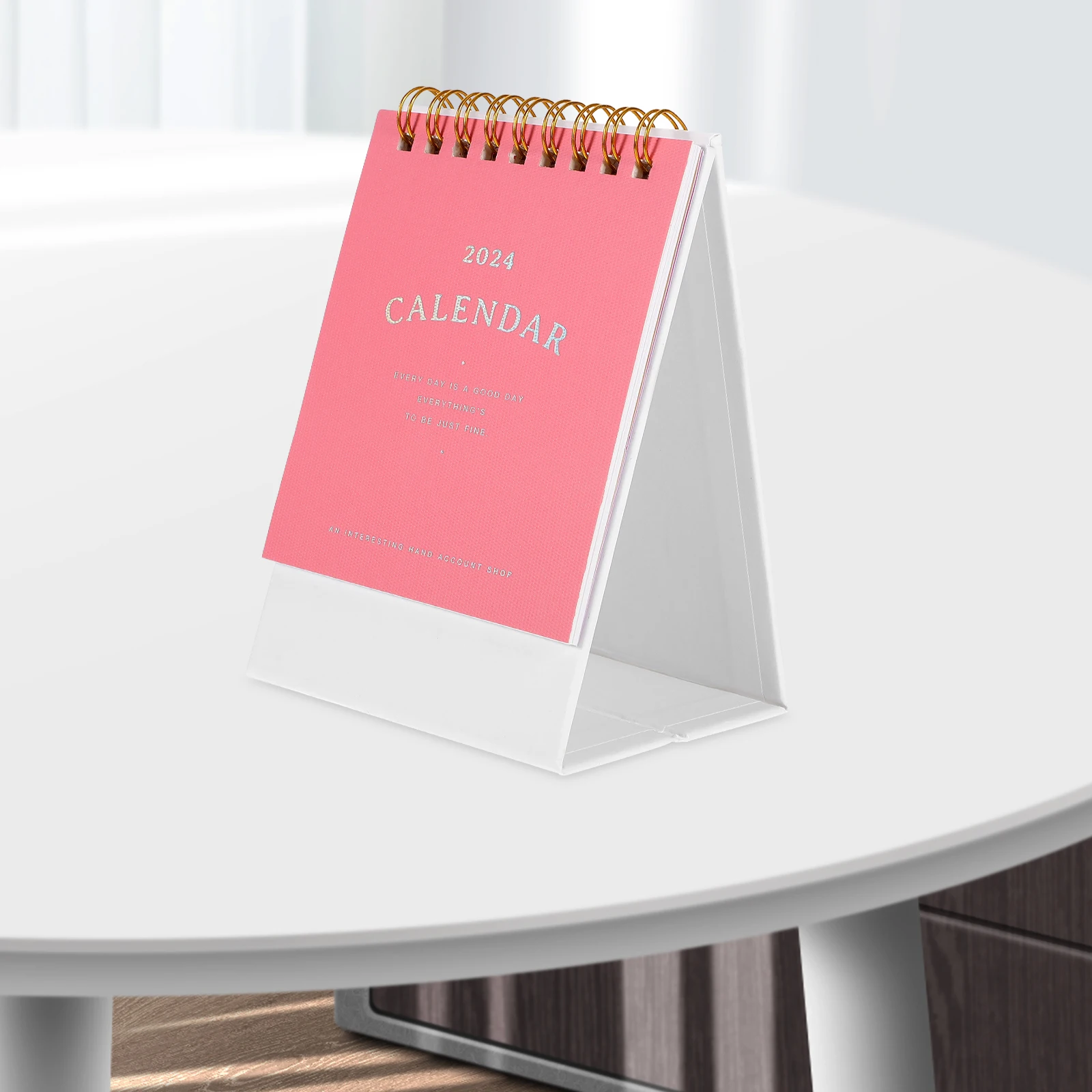 

Decorative Desk Calendar Small Standing 2024 Office Monthly Calendar Desktop Organizer Household Home Furnishing Practical