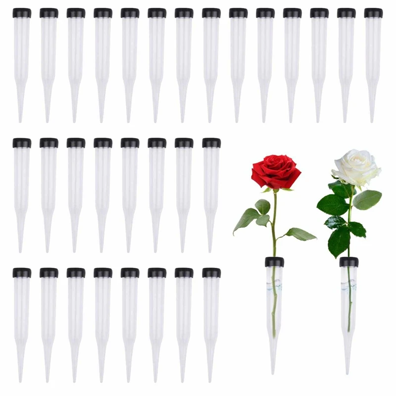 

100PCS Flower Tubes Transparent Water Tube For Flowers, Reusable Flowers, Water Tubes