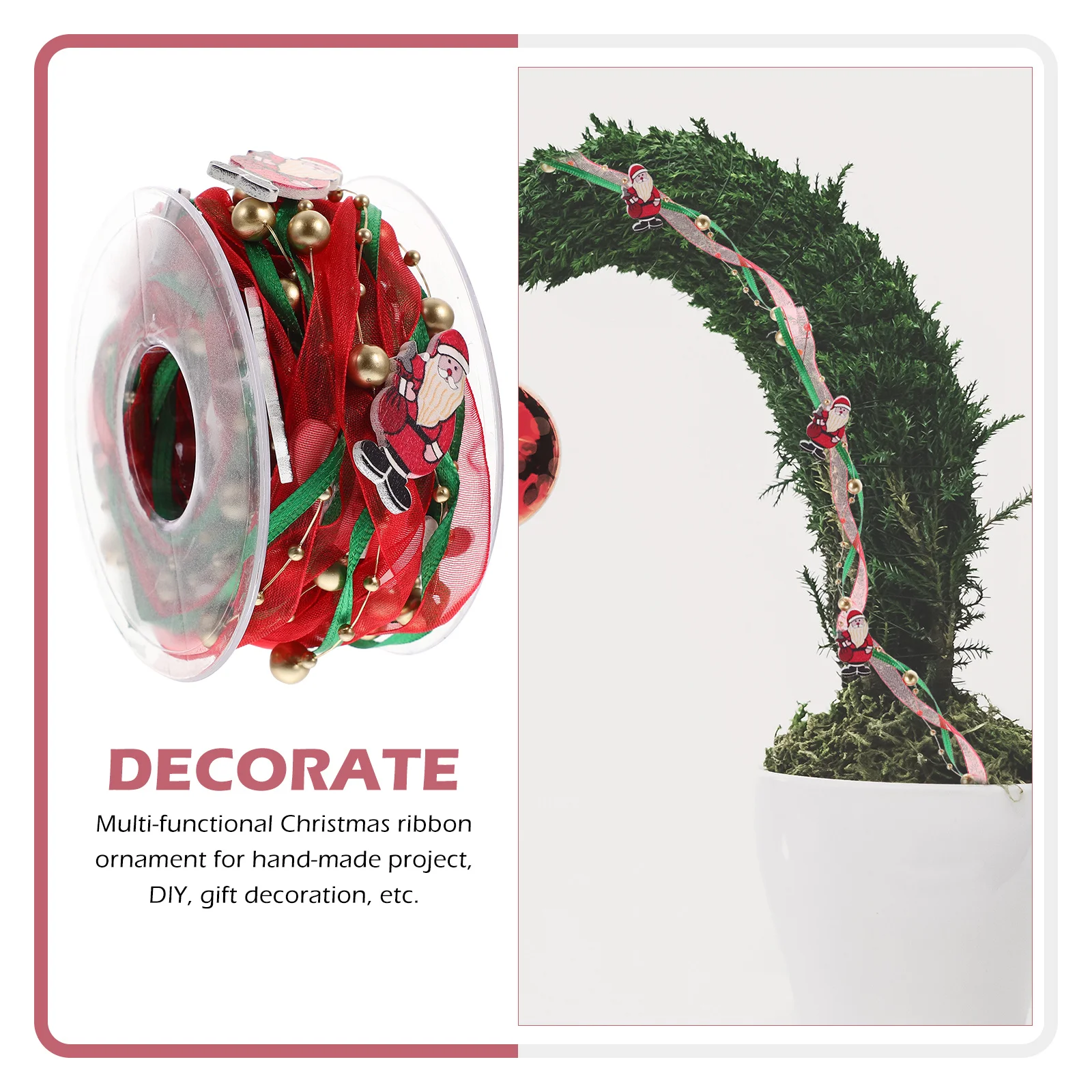 

Christmas Snowman Ornament Ribbon Durable Handmade Xmas Tree Decorative Ribbon Gift Wrapping Party Supplies Xmas Decor