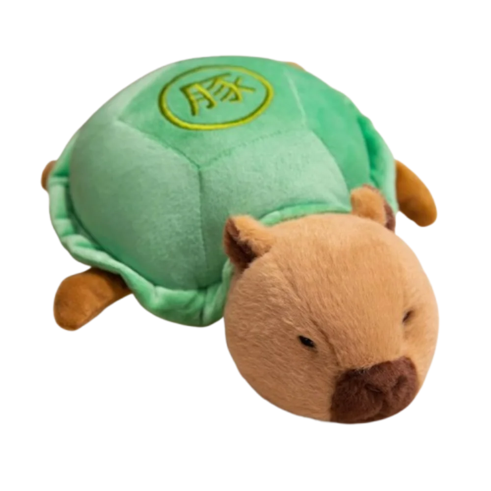 

Пушистая плюшевая подушка с изображением черепахи-капибары, мягкая мультяшная плюшевая игрушка-капибара, коллекция 28 см, кукла-черепаха, декор автомобиля
