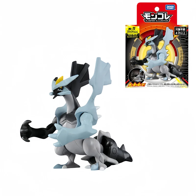 TAKARA TOMY Pokemon Kinderspeelgoed Cartoon Modellen Animatie Randapparatuur Reshiram Zekrom Kyurem Trendy Figuren Verjaardagscadeautjes