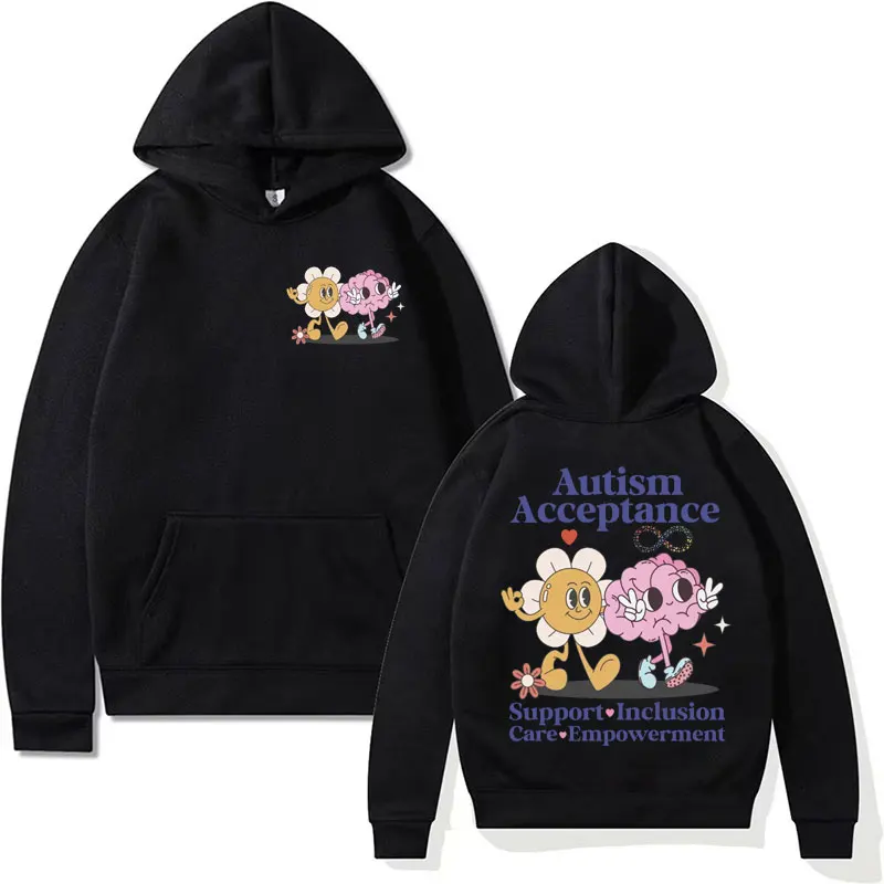 

Funny Autism Acceptance Meme Graphic Hoodie Unisex Fashion Aesthetic Y2k Sweatshirt Men Casual Cozy Pullovers Hoodies Streetwear