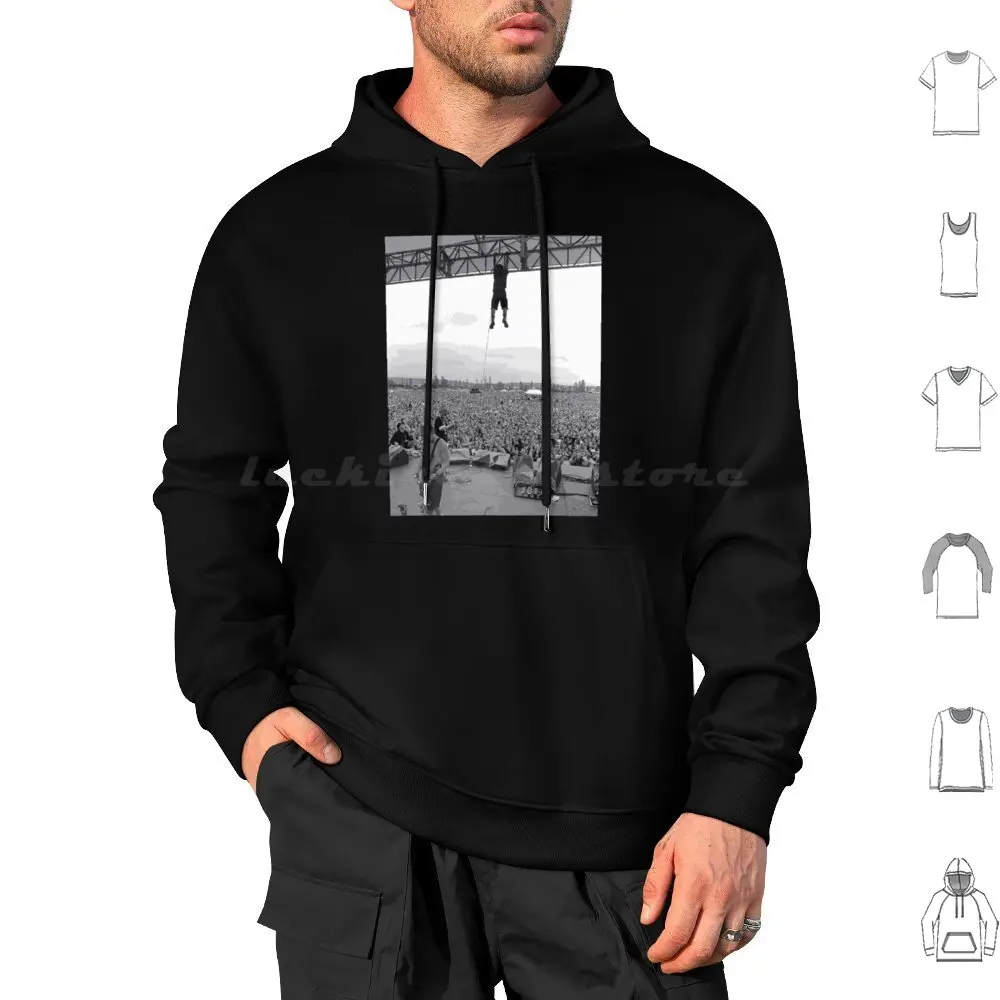 Please Help Me-Hang Around Hoodies Long Sleeve Hanging Live Help Music Grunge 90S