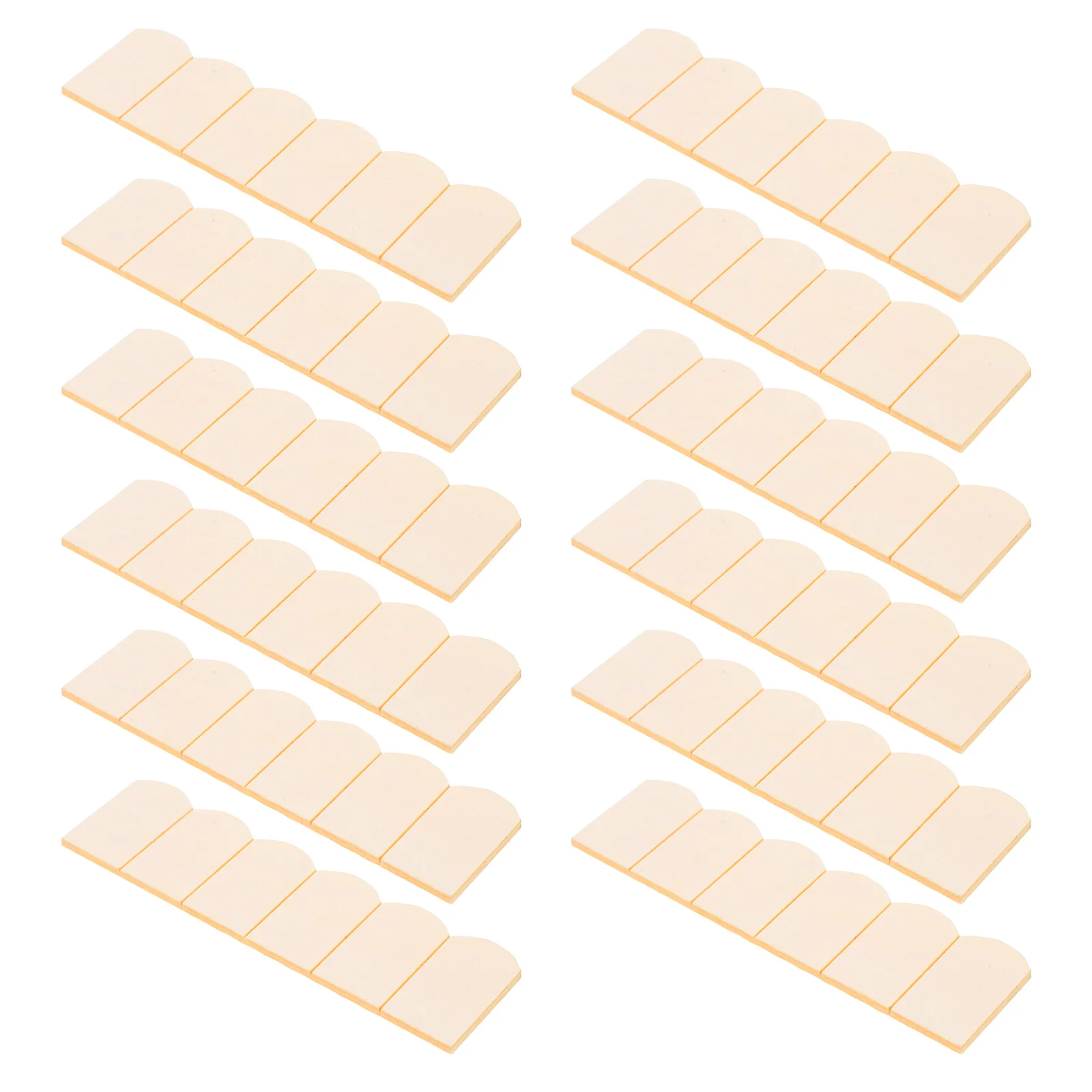 

24 Pcs Roof Accessories Mini Wood Tiles Natural Color House Decorations Realistic Details Miniature Furniture