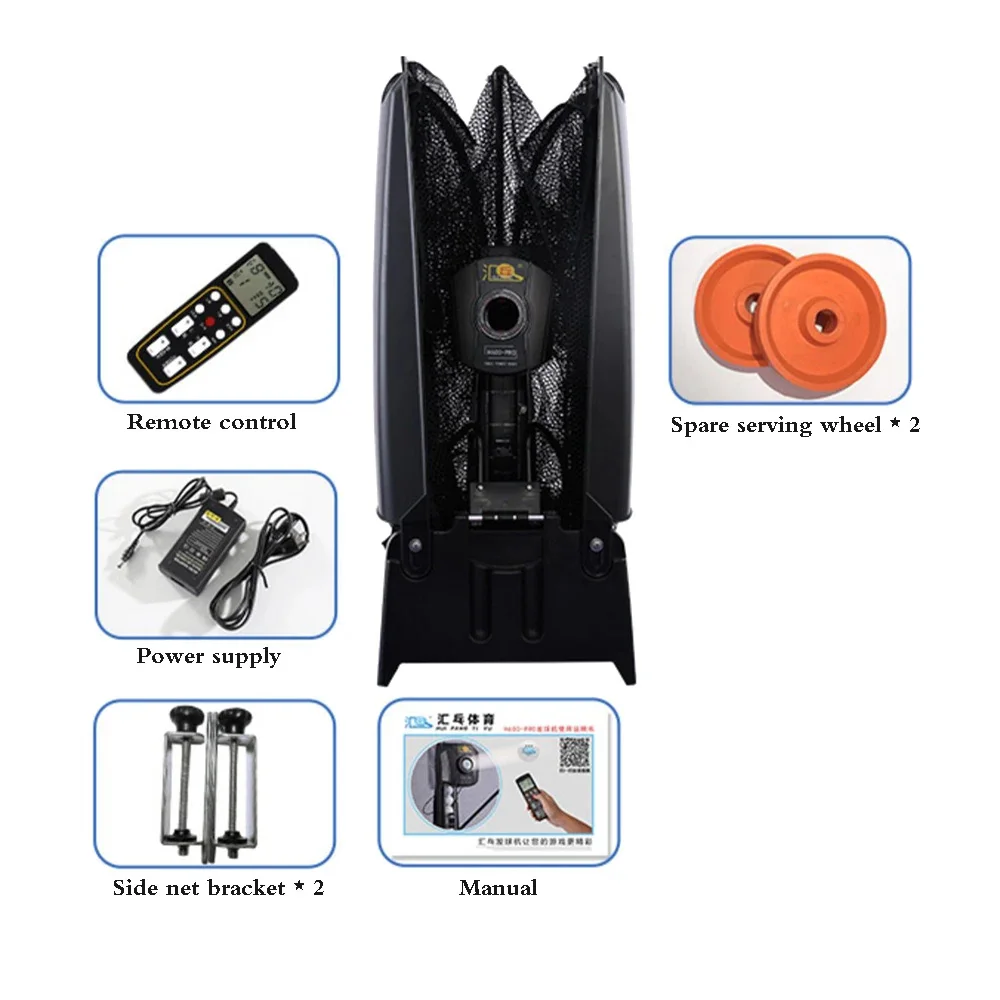 H600-PRO Table Tennis Robot / Machine Multifunctional With Recycle balls Net And 2.4 G Wireless Remote Control