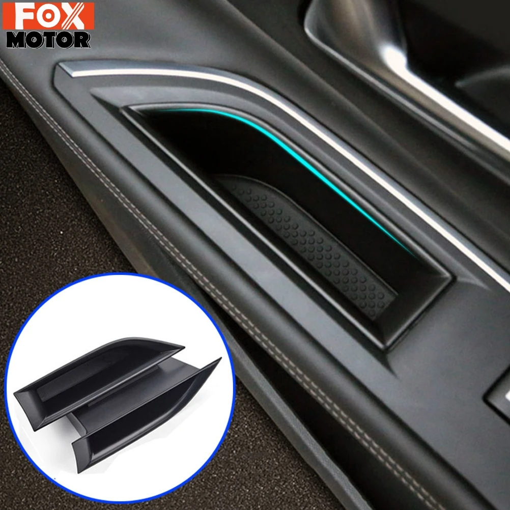 For PEUGEOT 3008 5008 2017-2020 23 Black Cars Front Door Handle Storage Box Tray Container Interior Stowing Tidying Organizer