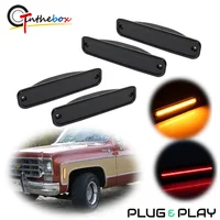 Luces LED de marcador lateral del parachoques delantero/trasero del coche para Chevrolet Blazer Pickup, GMC Jimmy