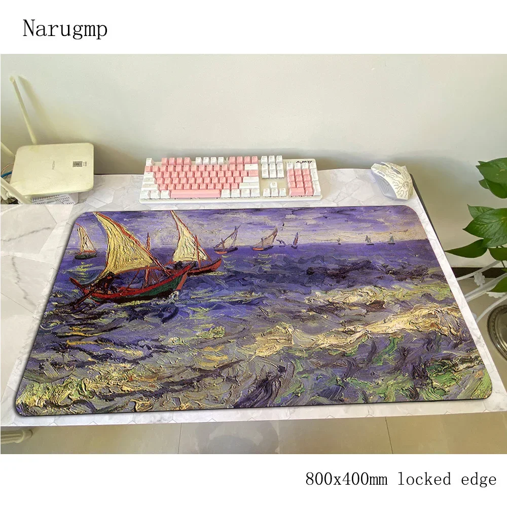 van gogh mouse pad gamer New arrival 800x400x3mm notbook mouse mat gaming mousepad large thick pad mouse PC desk padmouse mats